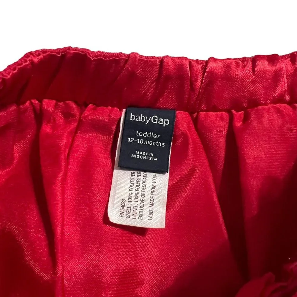 Baby Gap 12-18m Red Heart Tulle Skirt